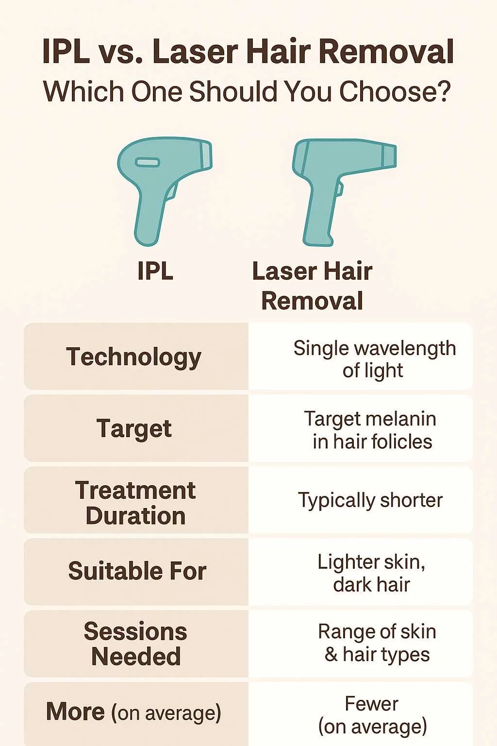 IPL vs. Laser Hair Removal: Which One Should You Choose?