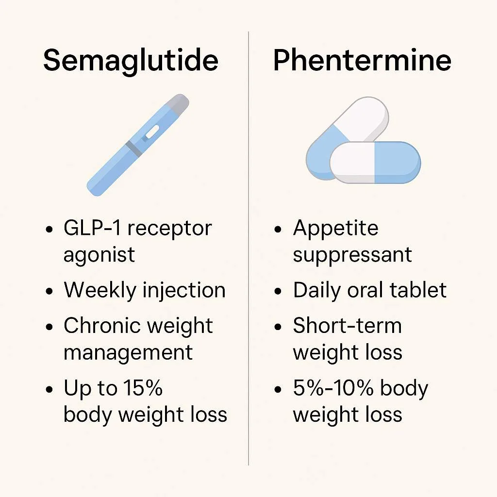 semaglutide vs phentermine