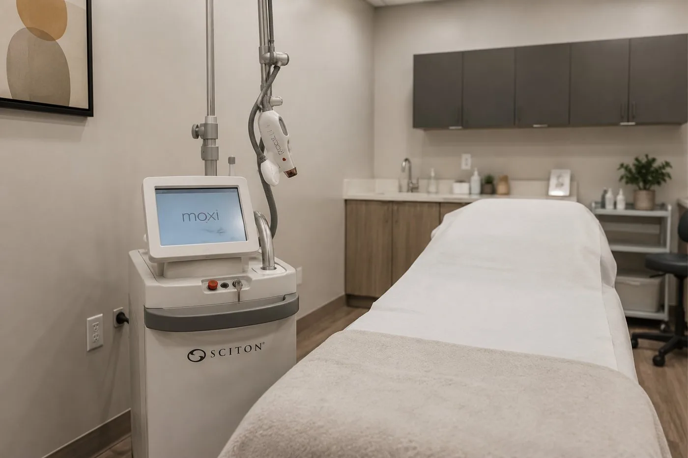 Medical spa treatment room at Skin Works
