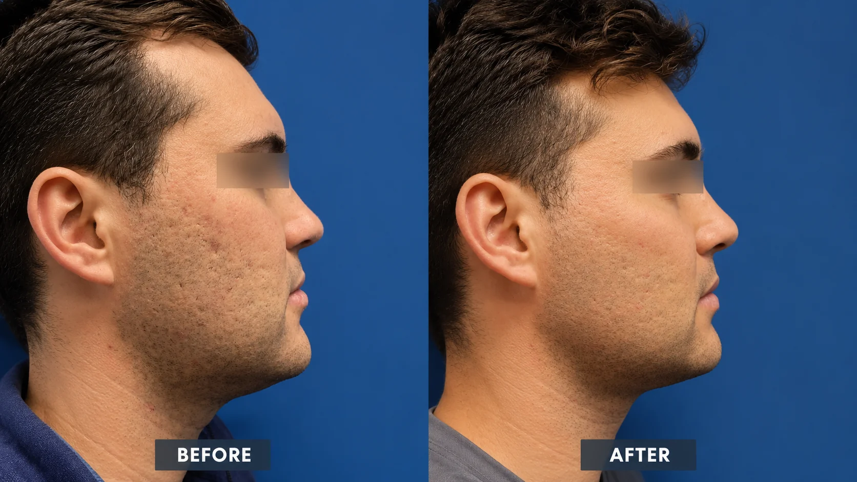 Morpheus8 before and after acne scars