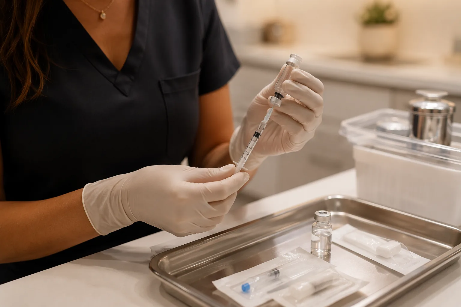 Tirzepatide preparation at Skin Works Medical Spa