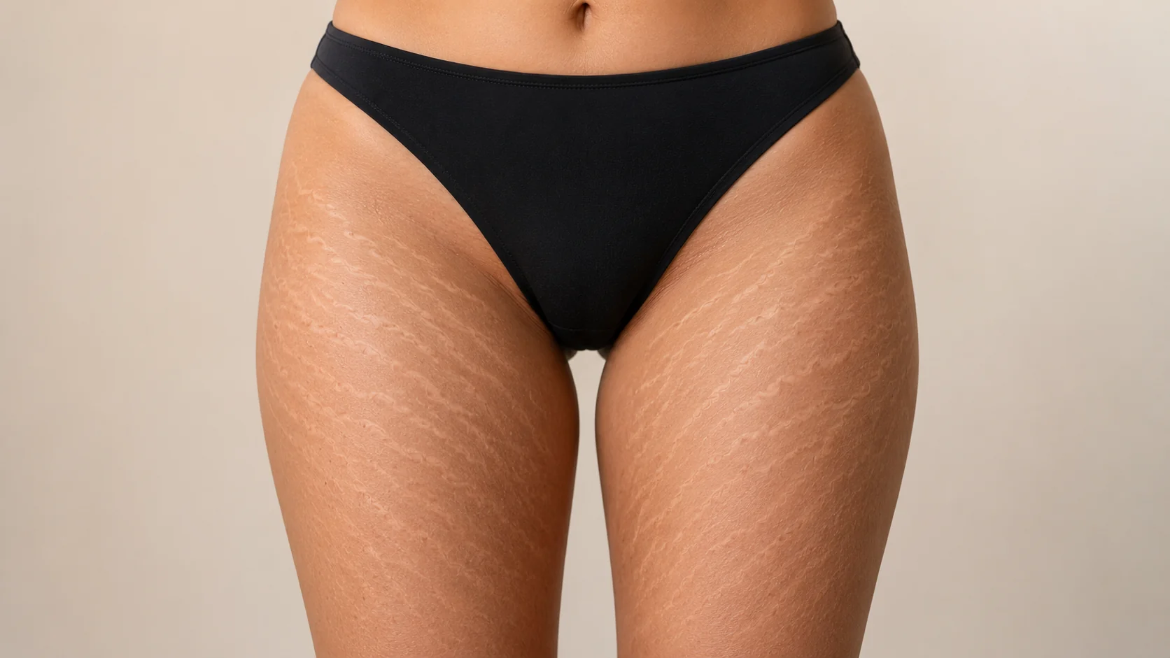 Stretch mark treatment on thighs at Skin Works Medical Spa Torrance