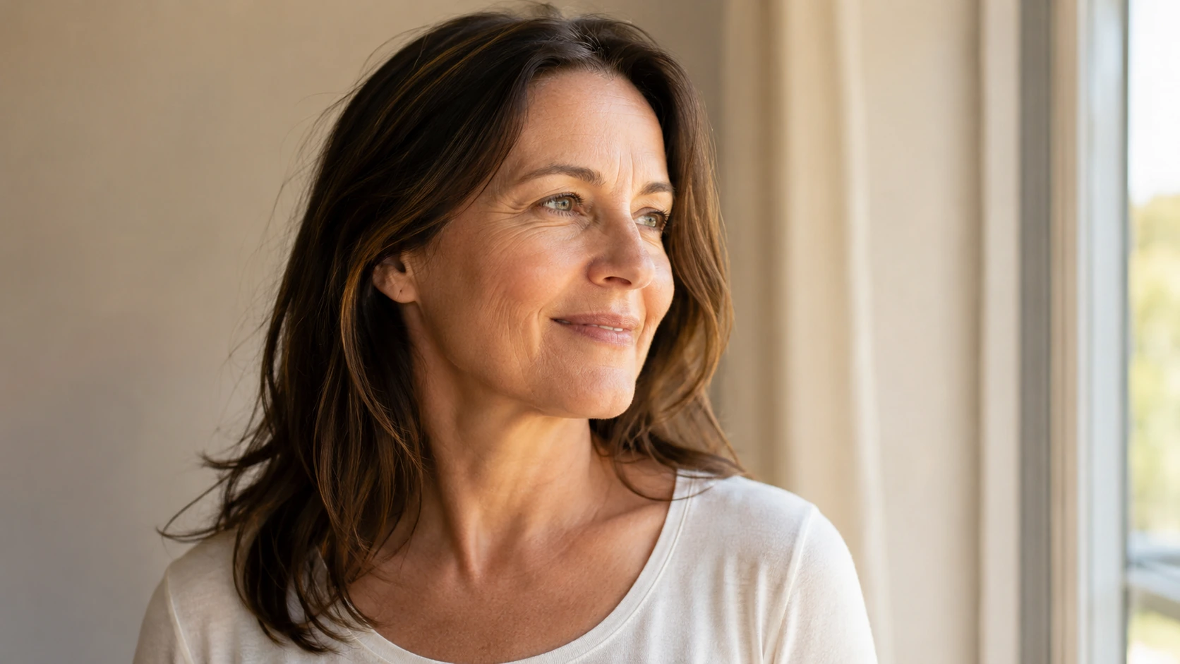 Confident, clear complexion after an age spot treatment series at Skin Works Medical Spa