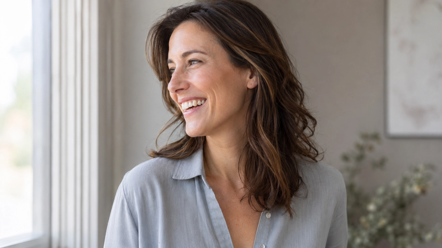 Natural expression and softened glabellar lines after Jeuveau treatment