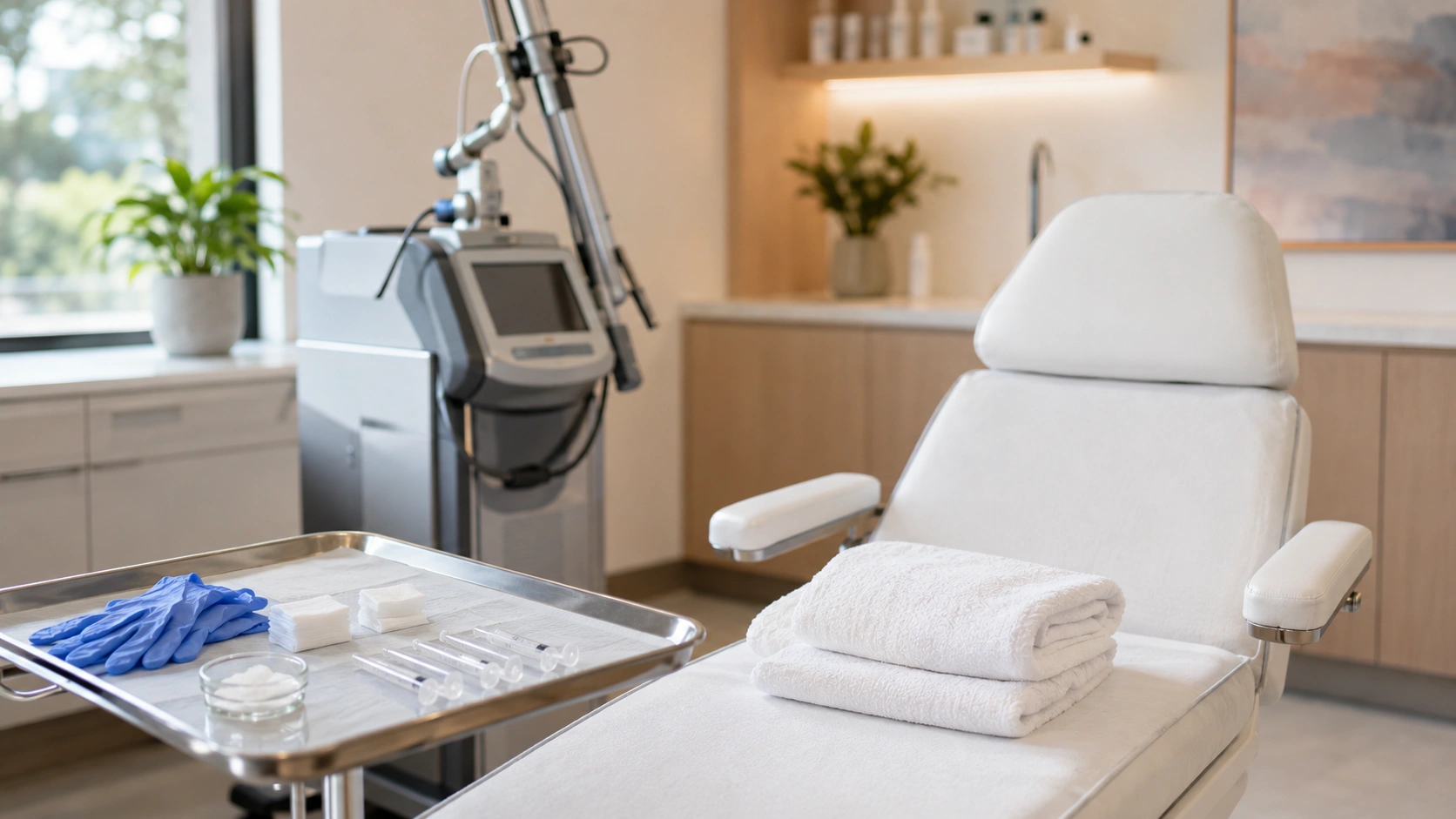 Hand rejuvenation filler and IPL treatment room in Torrance