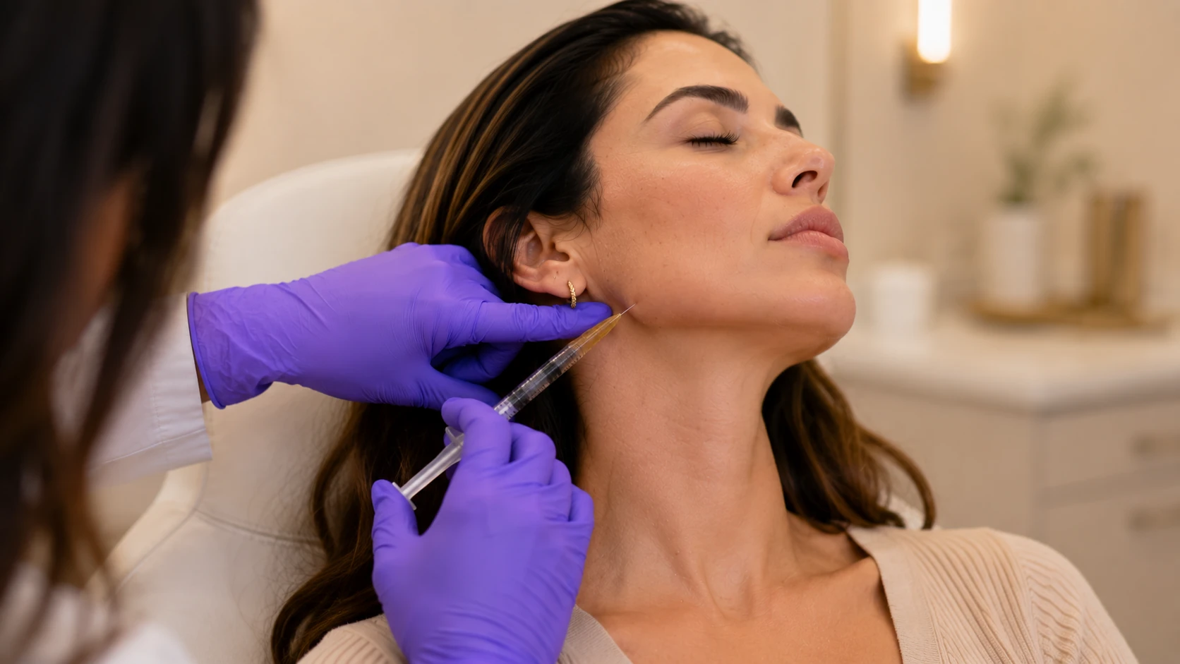 Jawline filler contouring at Skin Works Medical Spa Torrance