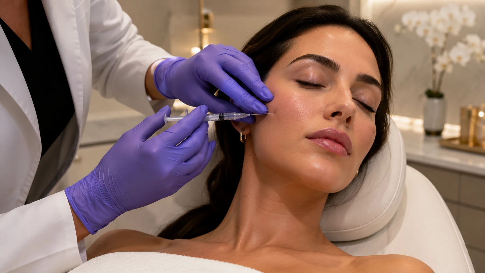 Dermal filler injection at Skin Works Medical Spa Torrance