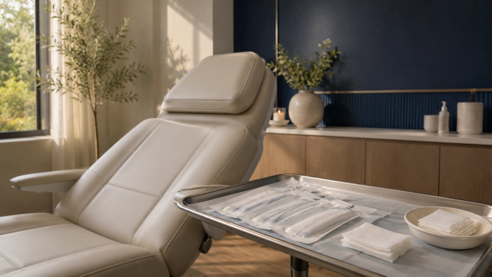 PDO thread lift treatment room at Skin Works Medical Spa in Torrance, CA