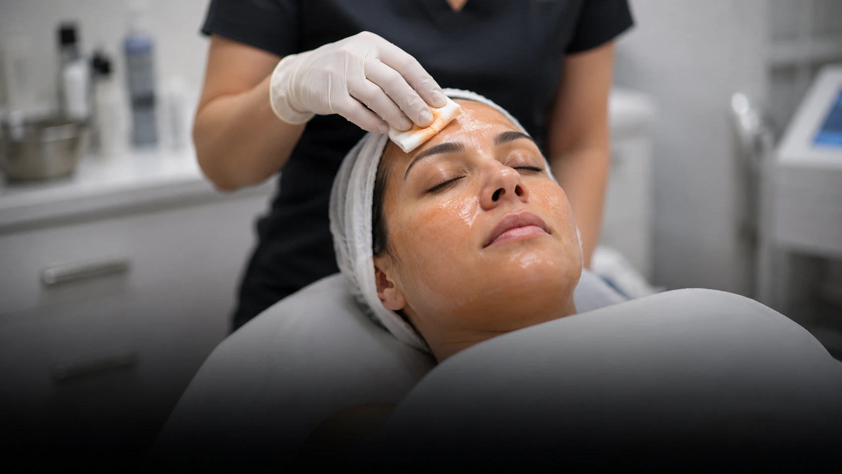 VI Peel chemical peel treatment being applied at Skin Works Medical Spa, Torrance, CA