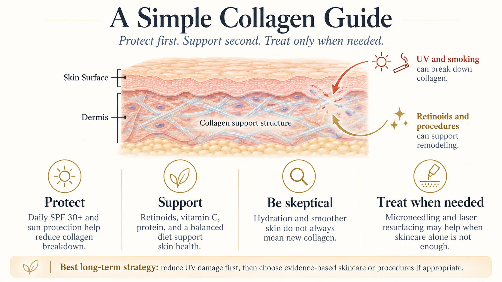 how to boost collagen infographic